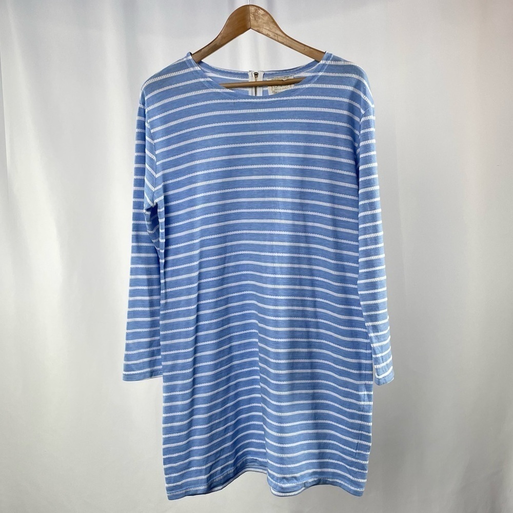 STS Sail to Sable‎ Long Sleeve Stripe Mini Dress in Blue Size Extra Large